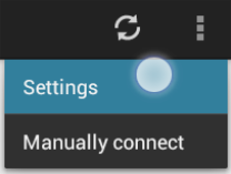 Open application settings