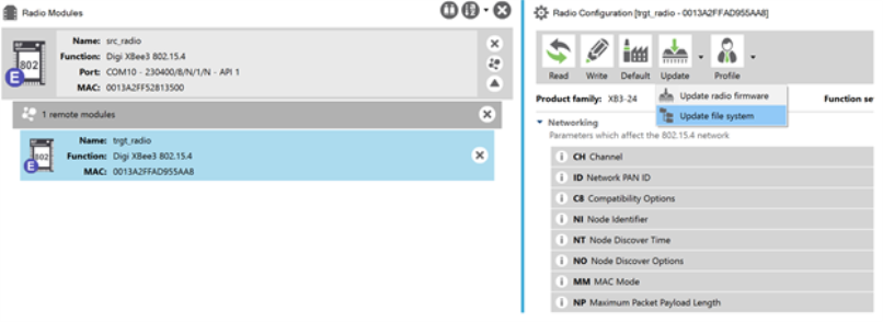 Perform the OTA file system update