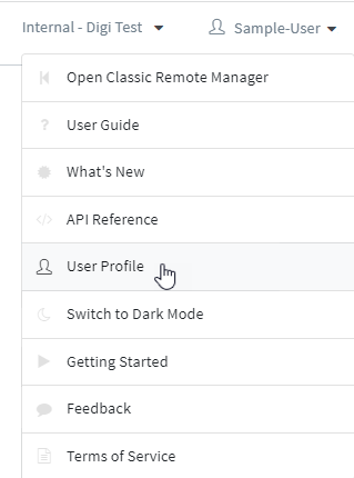 Set your user preferences