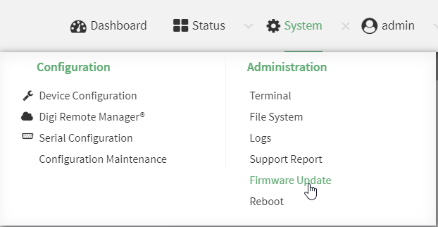 Update system firmware