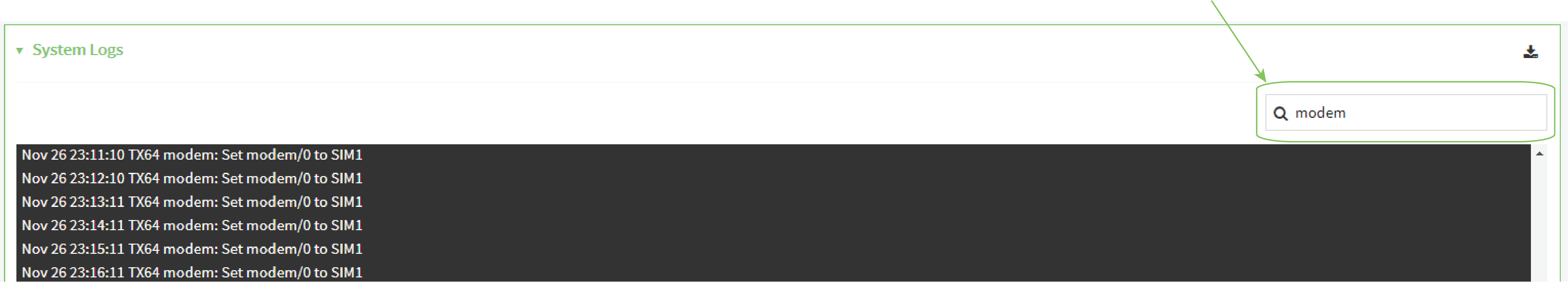 View system and event logs