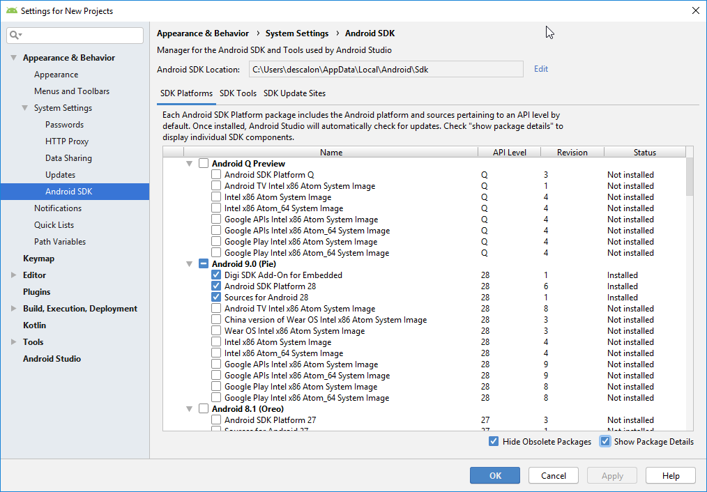 SDK Manager