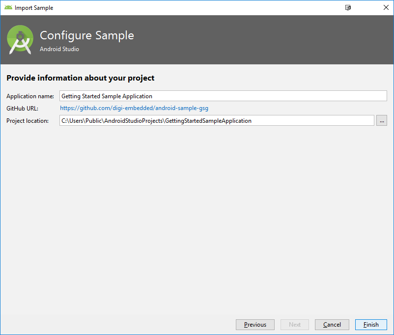 Import Sample Wizard 2
