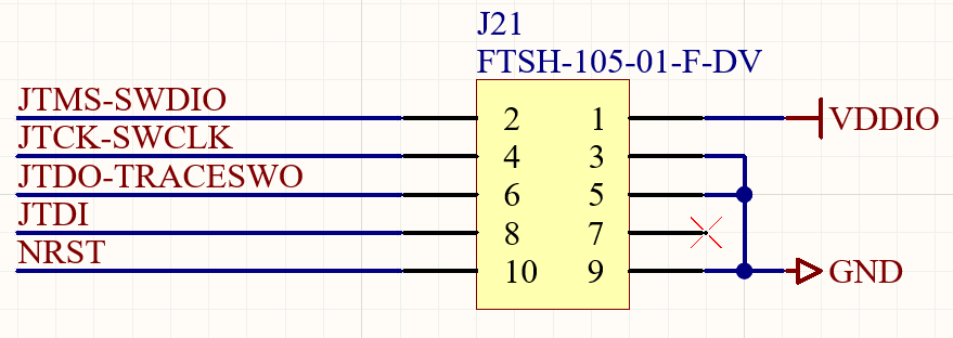 Standard header pinout