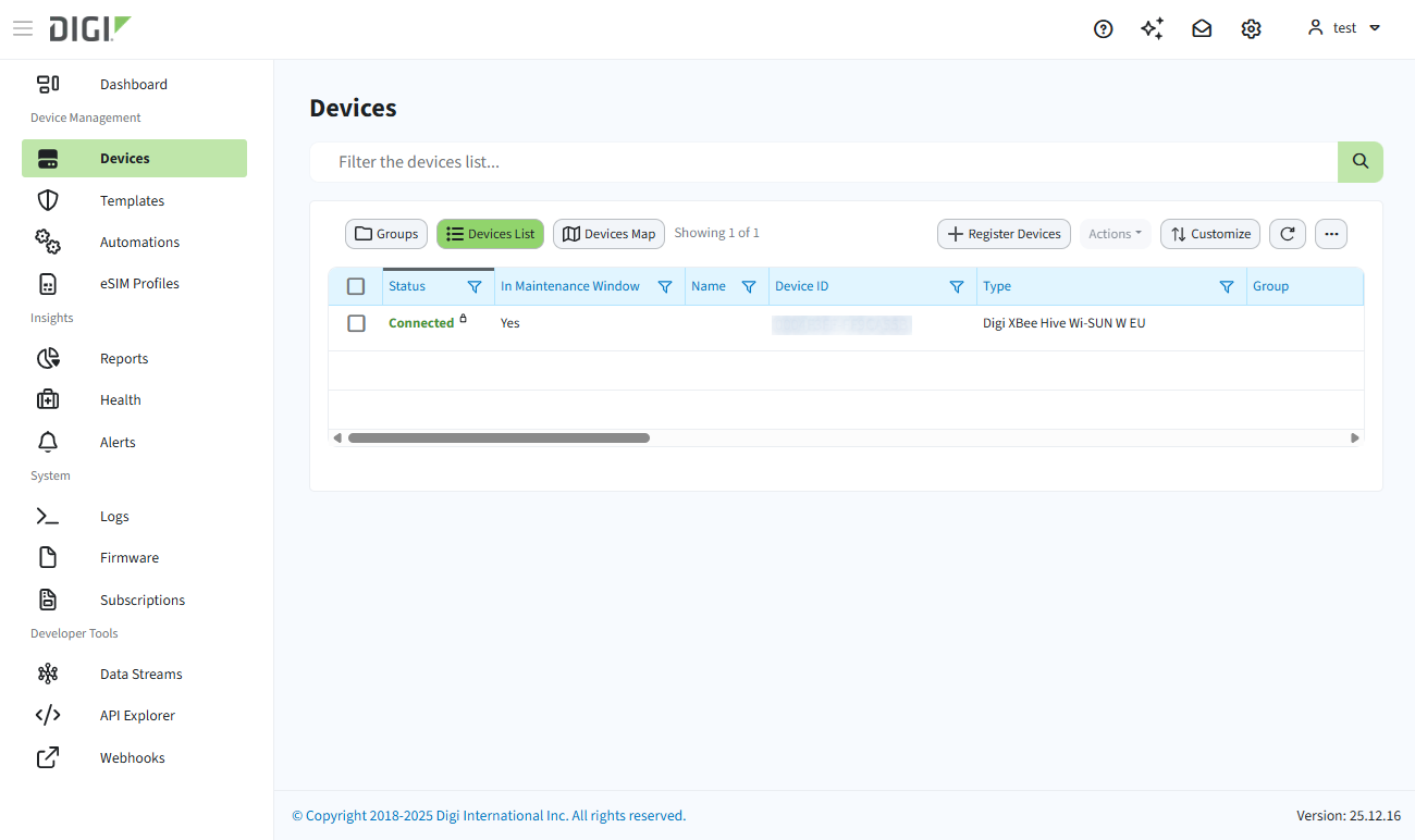 Remote Manager devices