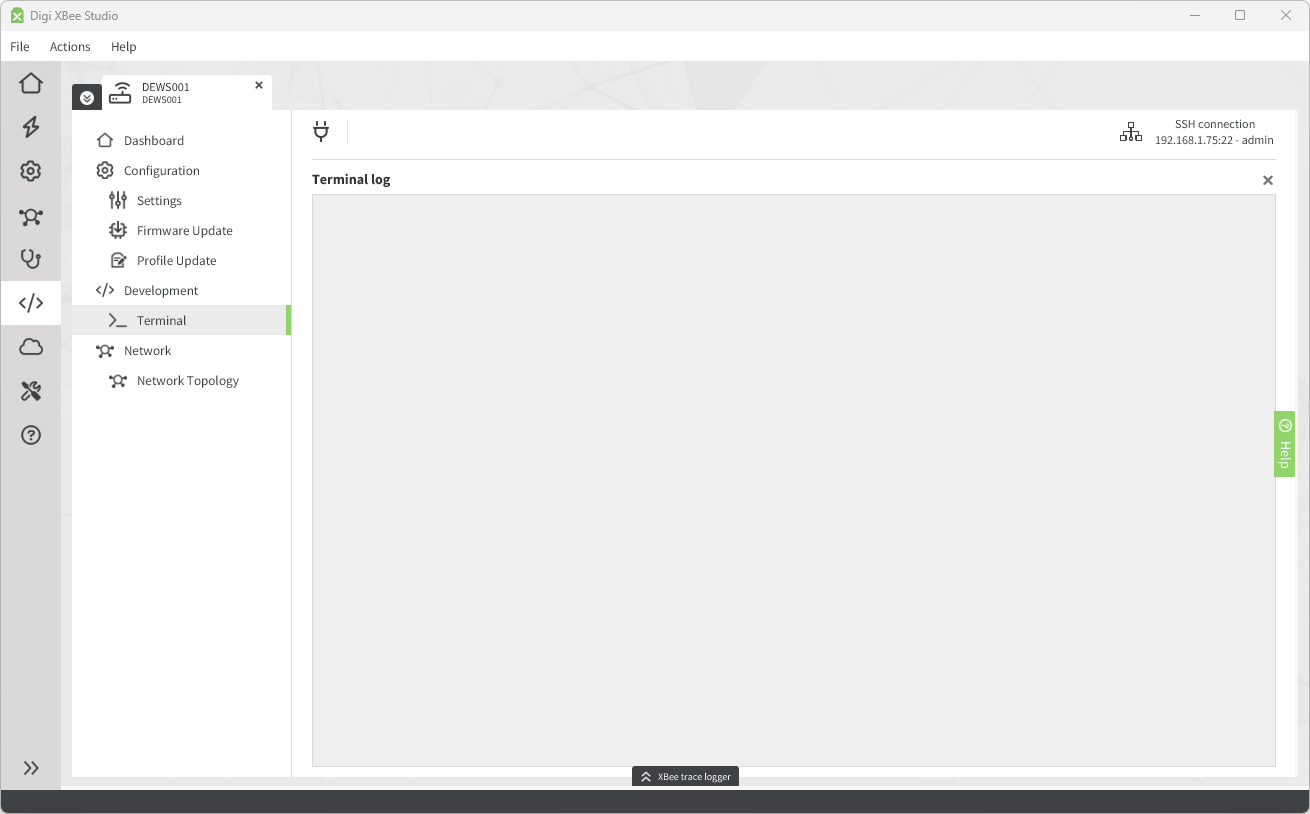 XBee Studio terminal