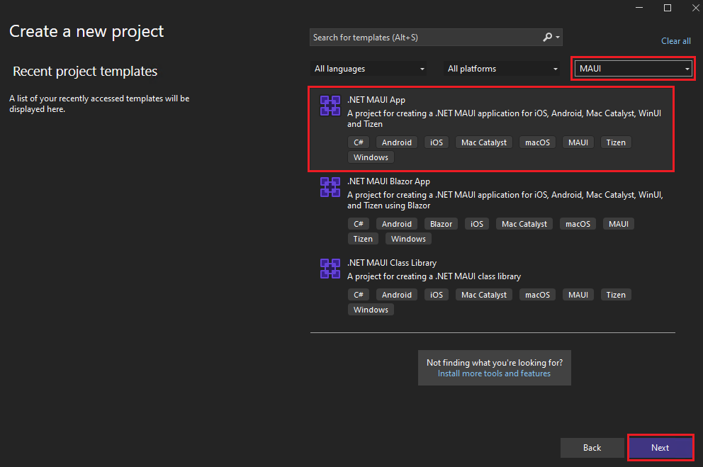 Create a new project