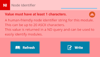 Invalid value