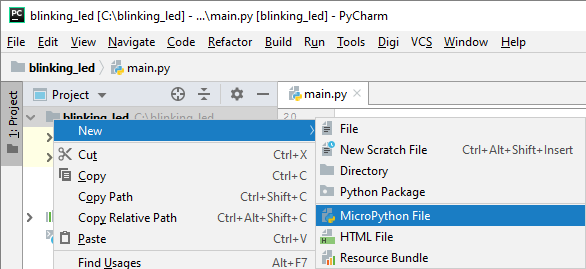 New MicroPython file