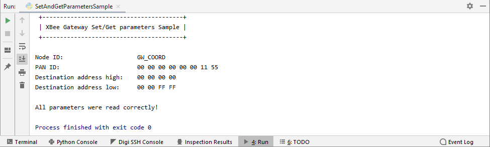 Run Digi device console