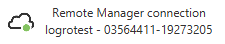 Digi Remote Manager® connection indicator