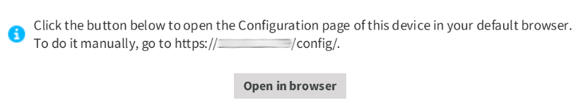 Settings - Open in browser