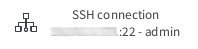 SSH connection indicator